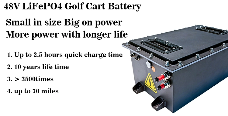 맞춤화된 골프 카트, LiFePO4 48V 36V 전원베터리를 위한 Cts OEM 48V 80ah 160ah 리튬 이온 전지